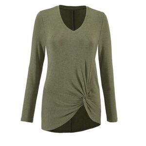 cabi Reveal Tee, #3623, M, EUC, Sage Green, Long Sleeve